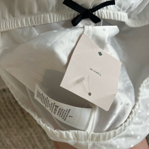 Kate spade white satin pajama shorts - Picture 5 of 5